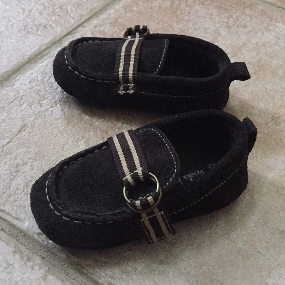 Koala Baby Boys Suede Loafer Moccasin Slippers